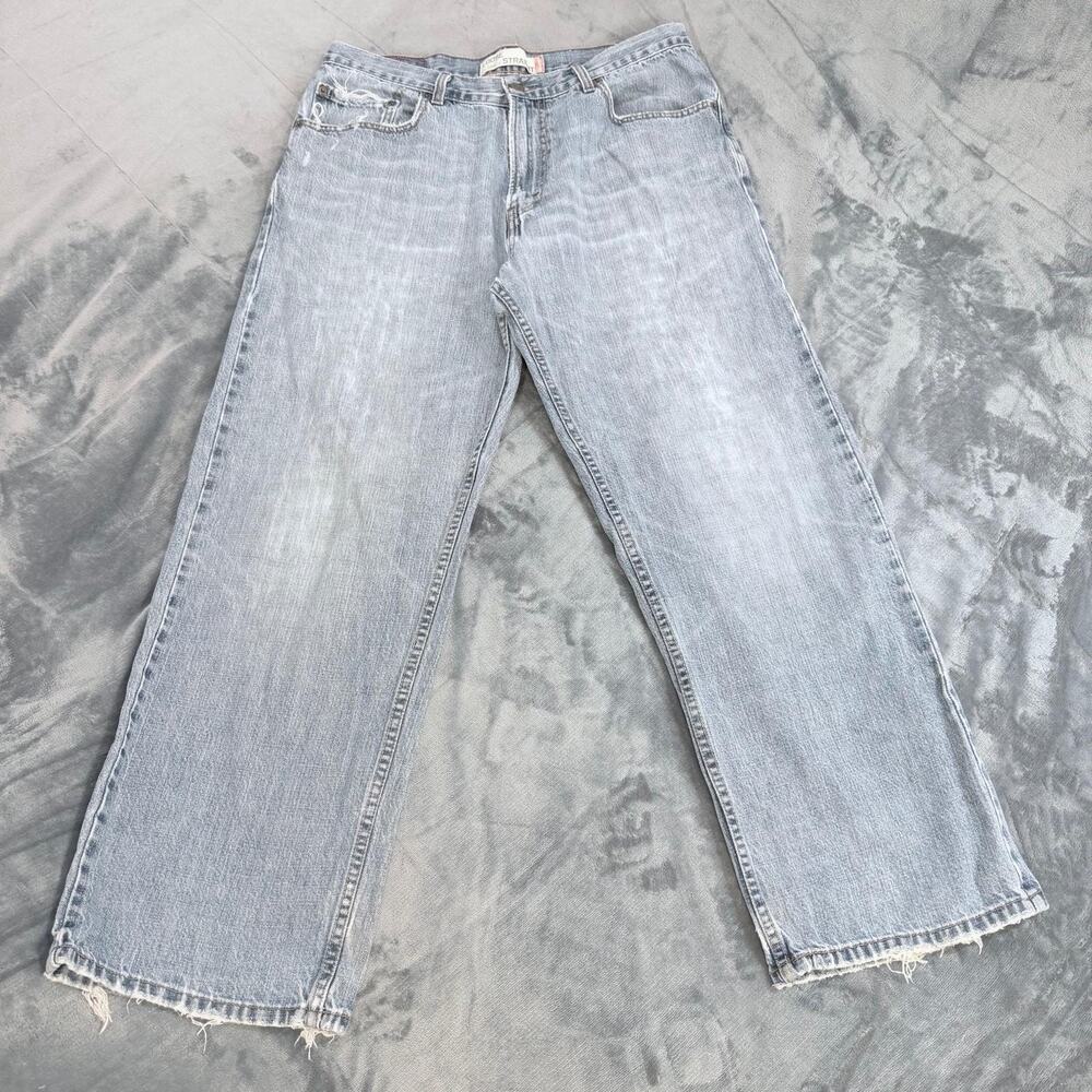 VTG Levis Jeans Men 34x30 Blue 569 Loose Straight Baggy Denim Y2K Distressed